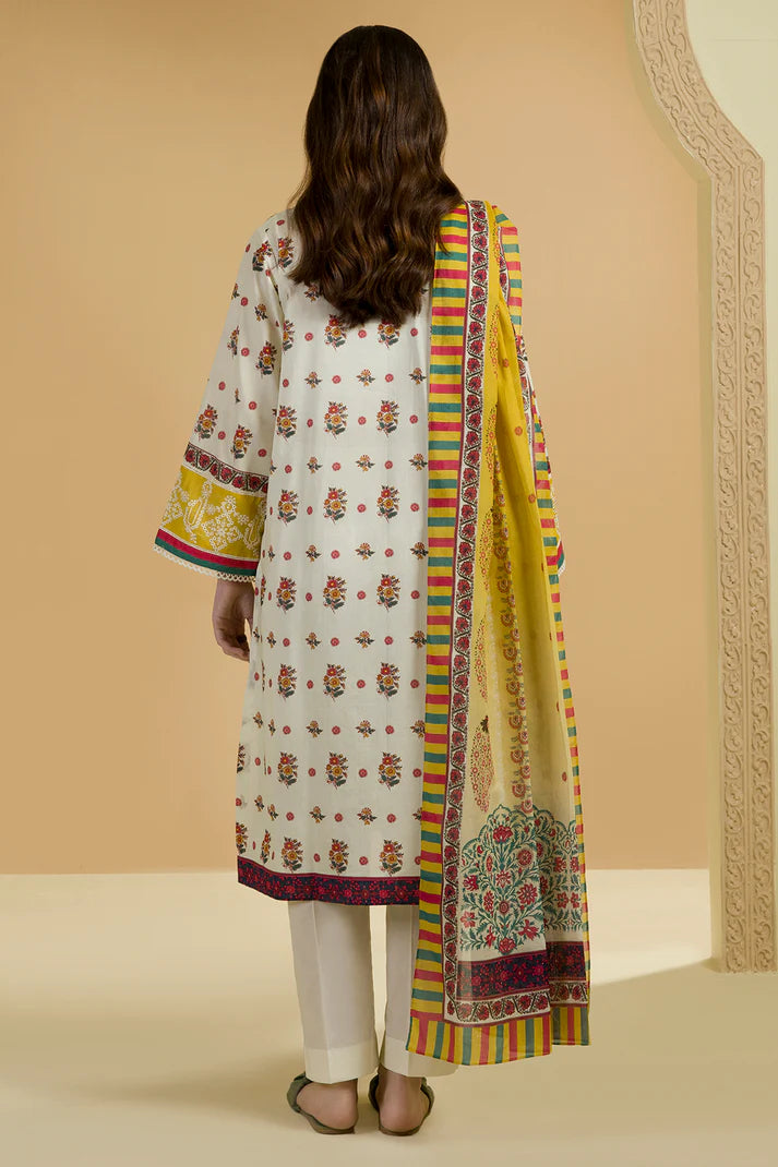 Zellbury Unstitched 2 PC Digital Printed Embroidered Lawn