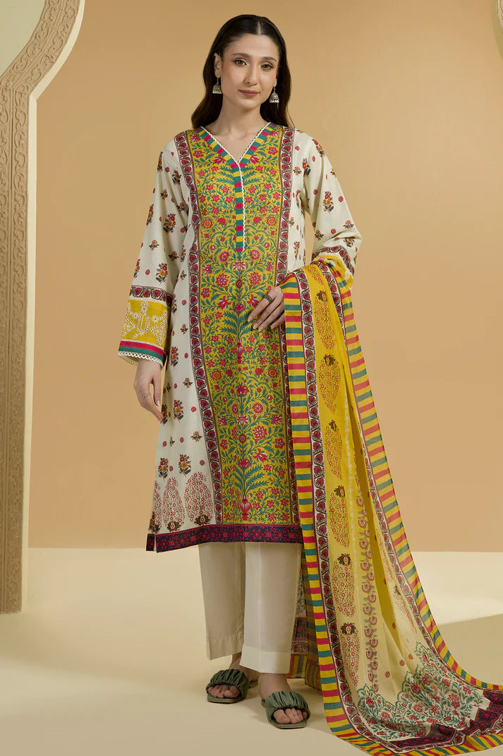 Zellbury Unstitched 2 PC Digital Printed Embroidered Lawn