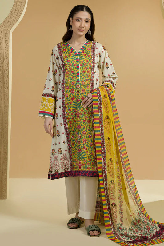 Zellbury Unstitched 2 PC Digital Printed Embroidered Lawn
