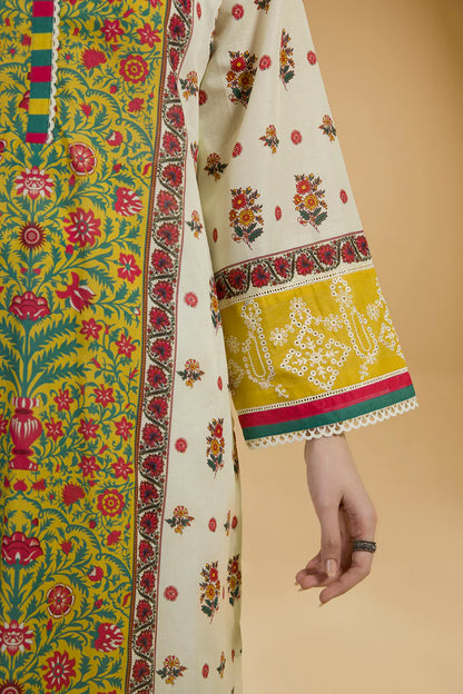 Zellbury Unstitched 2 PC Digital Printed Embroidered Lawn