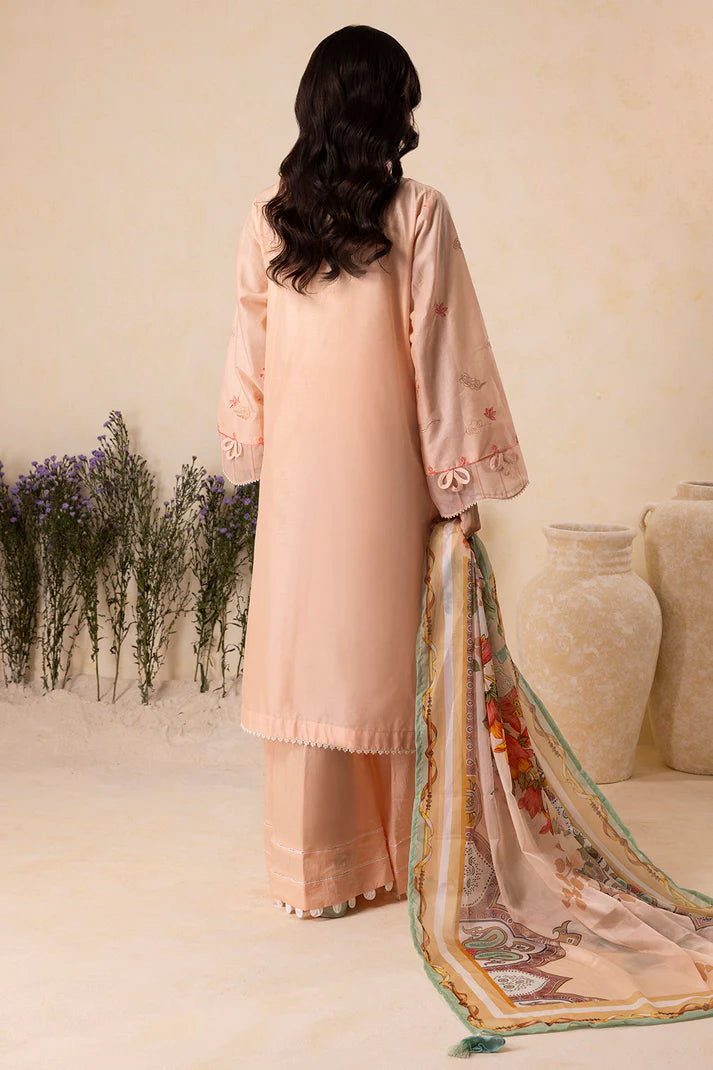 Zellbury | Unstitch 3 Pc dyed embroidered lawn