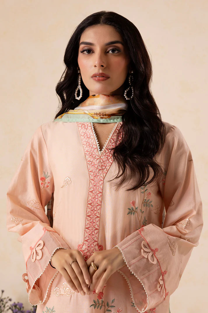 Zellbury | Unstitch 3 Pc dyed embroidered lawn