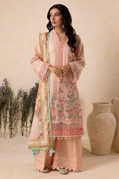 Zellbury | Unstitch 3 Pc dyed embroidered lawn