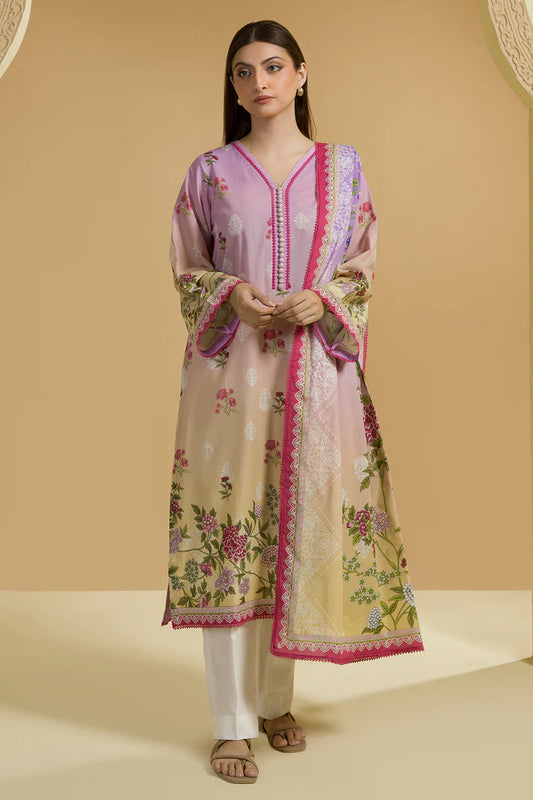 Zellbury | Unstitch 2 PC Digital Printed Lawn