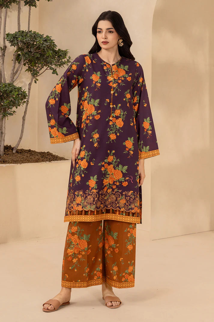 Zellbury | Unstitched 2 Pc Digital Embroidered Lawn