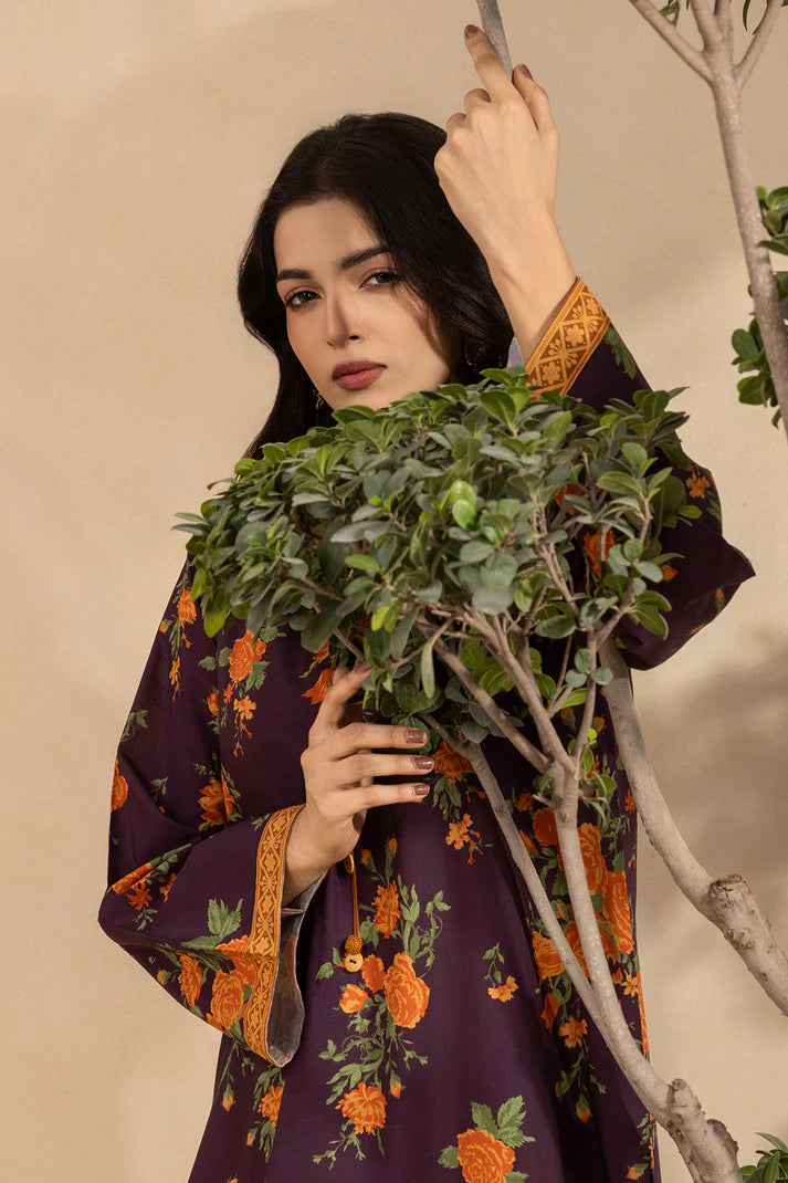 Zellbury | Unstitched 2 Pc Digital Embroidered Lawn