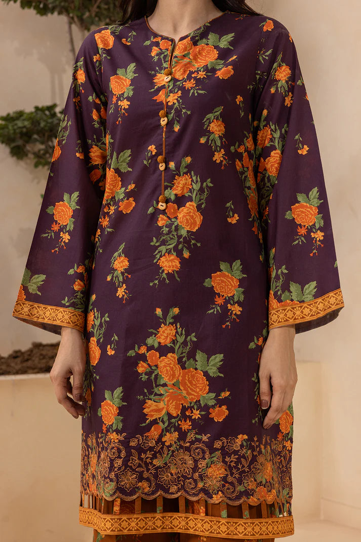 Zellbury | Unstitched 2 Pc Digital Embroidered Lawn