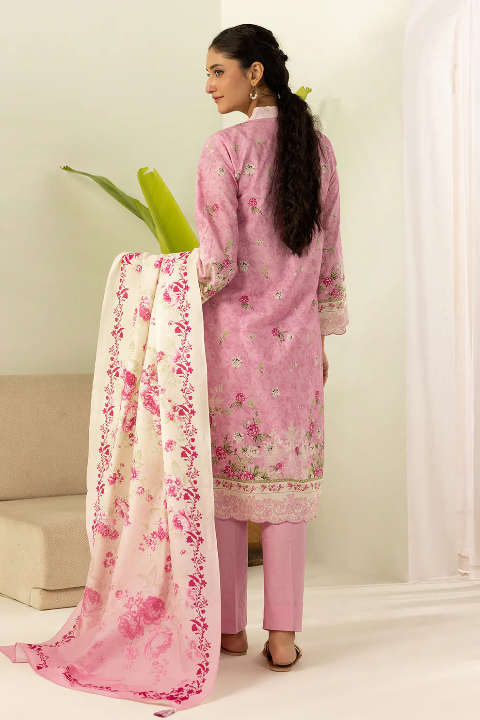 Zellbury | Unstitch 3 Pc Digital Printed Dobby Lawn Collection