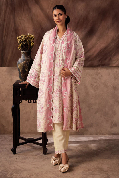 Zellbury | Unstitched 3 Piece Printed Textured Khaddar Collection
