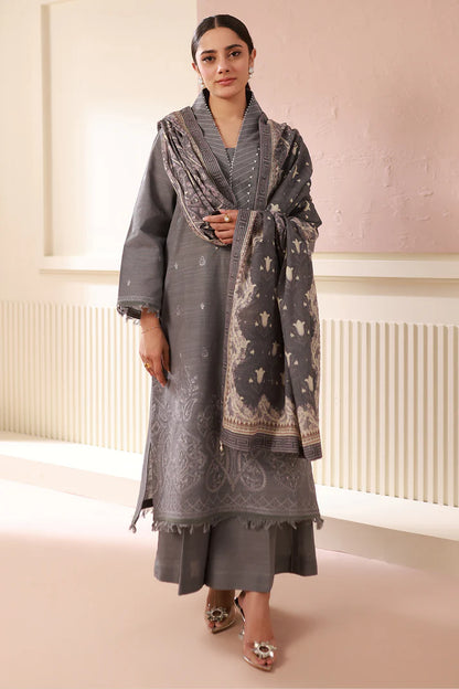 Zellbury | Unstitch 3 Pc Dyed Embroidered Khaddar Collection