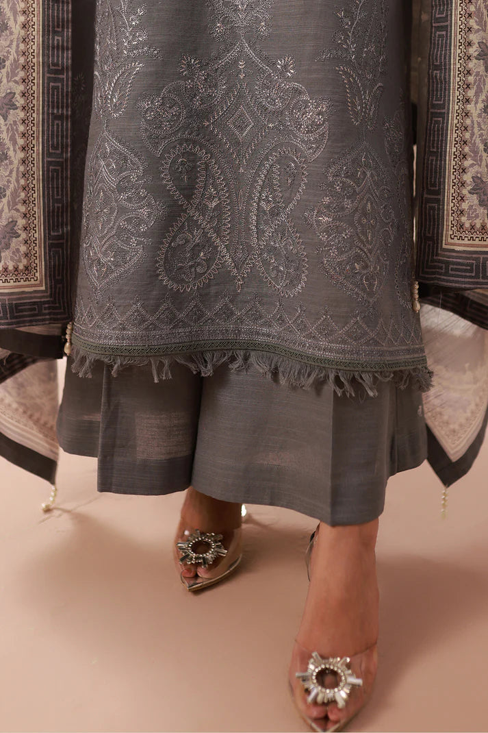 Zellbury | Unstitch 3 Pc Dyed Embroidered Khaddar Collection