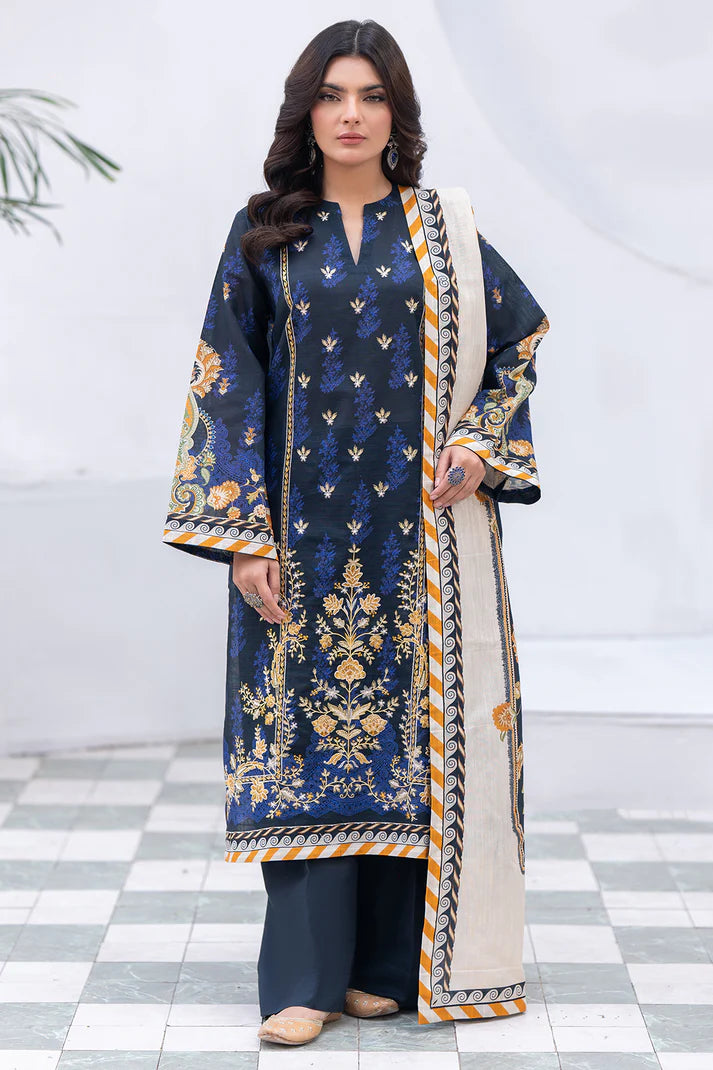 Zellbury | Unstitched 2 Pc Printed Textured Khaddar Collection