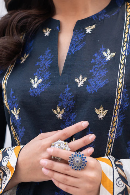 Zellbury | Unstitched 2 Pc Printed Textured Khaddar Collection