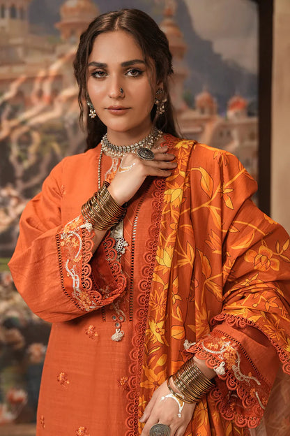 Zellbury | Unstitched 3 Pc Digital Printed Embroidered Khaddar