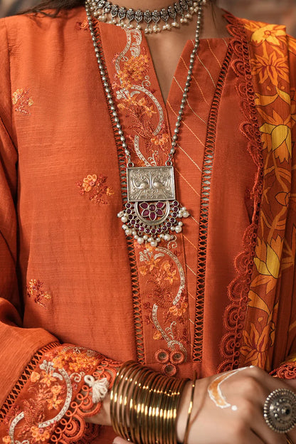 Zellbury | Unstitched 3 Pc Digital Printed Embroidered Khaddar