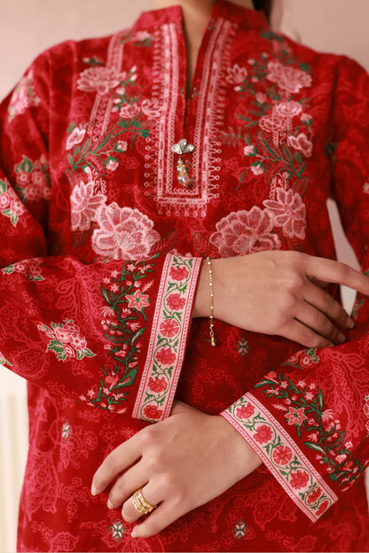 Zellbury | Unstitched 3 Pc Printed Embroidered Khaddar Collection