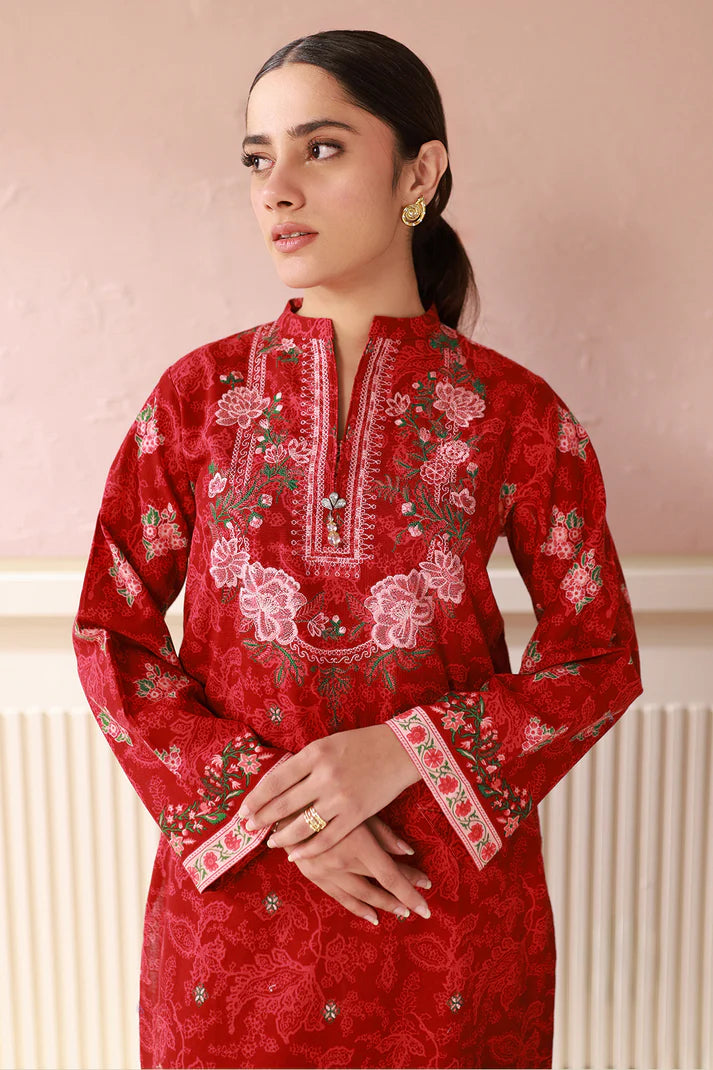 Zellbury | Unstitched 3 Pc Printed Embroidered Khaddar Collection