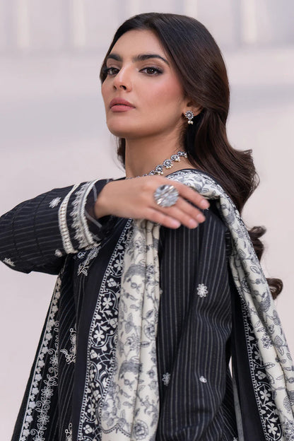 Zellbury | Unstitched 3 Pc Printed Embroidered Khaddar Collection