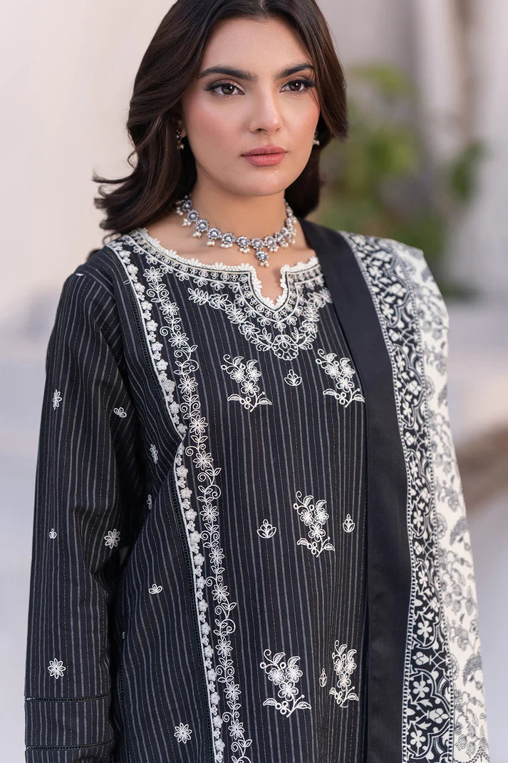 Zellbury | Unstitched 3 Pc Printed Embroidered Khaddar Collection