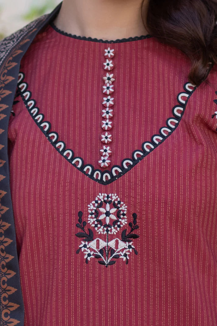 Zellbury | Unstitched 3 Pc Printed Embroidered Khaddar Collection