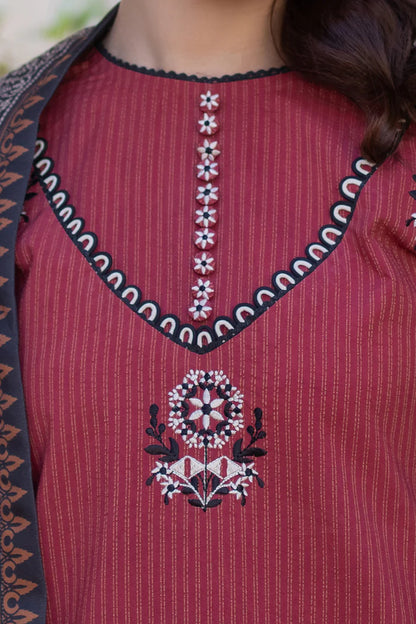 Zellbury | Unstitched 3 Pc Printed Embroidered Khaddar Collection