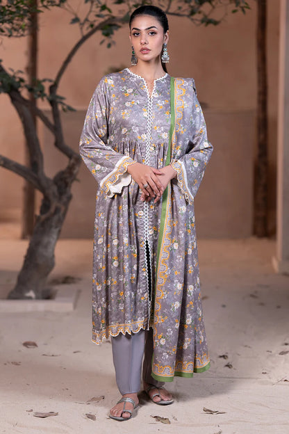 Zellbury | Unstitched 3 Piece Printed Cotail Suit Collection