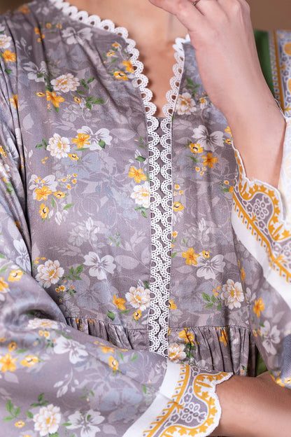 Zellbury | Unstitched 3 Piece Printed Cotail Suit Collection