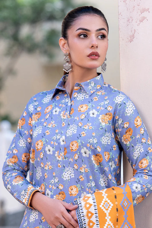 Zellbury | Unstitched 3 Piece Printed Cotail Suit Collection