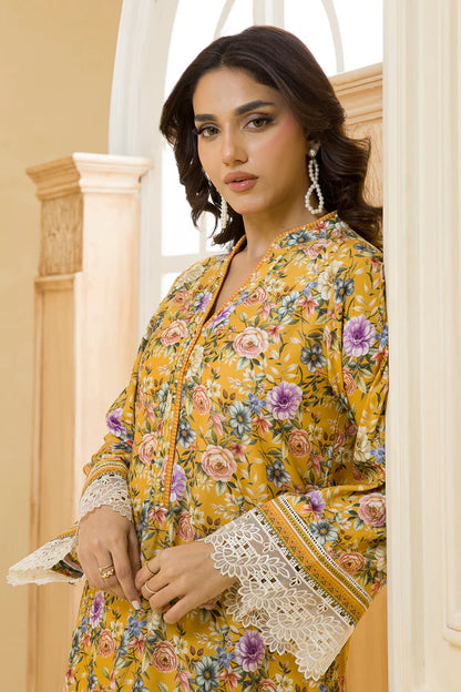 Zellbury | Unstitched 2 Pc Digital Printed Embroidered Linen Collection