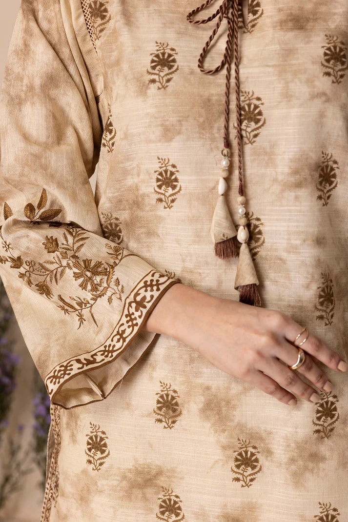 Zellbury | Unstitched 2 Pc Printed Embroidered Khaddar Collection