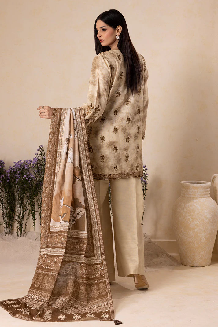 Zellbury | Unstitched 2 Pc Printed Embroidered Khaddar Collection