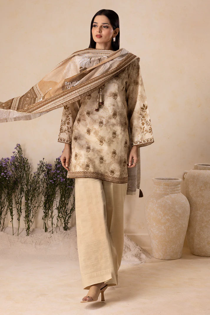 Zellbury | Unstitched 2 Pc Printed Embroidered Khaddar Collection