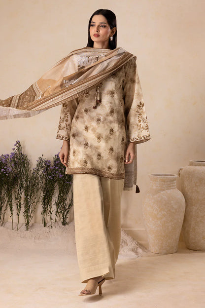 Zellbury | Unstitched 2 Pc Printed Embroidered Khaddar Collection
