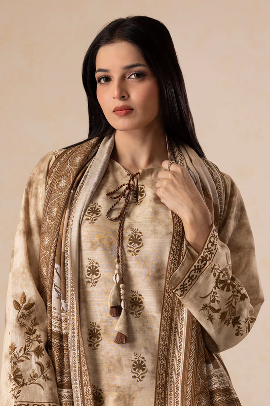 Zellbury | Unstitched 2 Pc Printed Embroidered Khaddar Collection