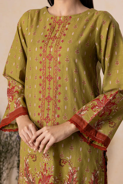 Zellbury | Unstitched 2 Pc Printed Embroidered Khaddar Collection