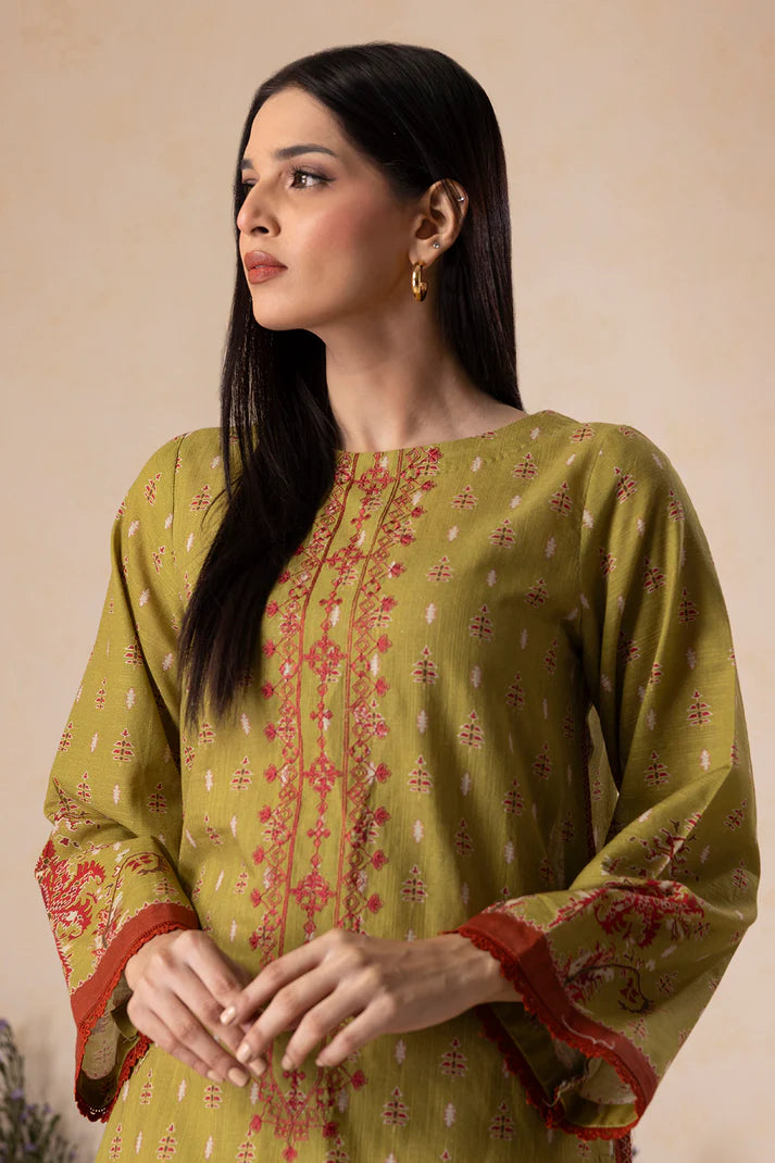 Zellbury | Unstitched 2 Pc Printed Embroidered Khaddar Collection
