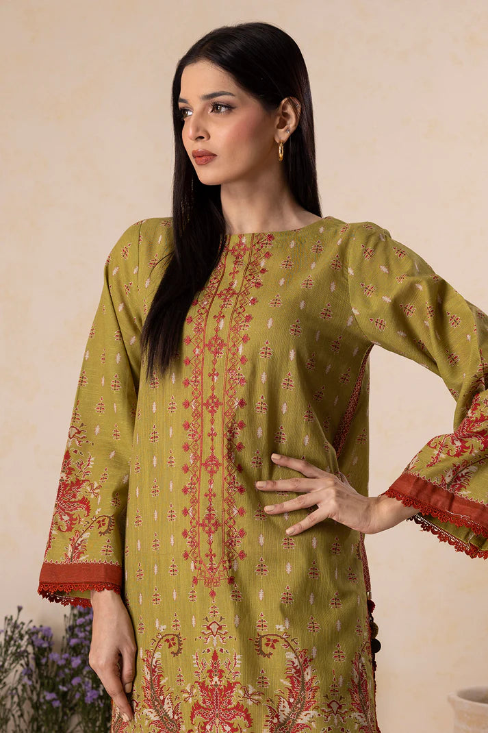 Zellbury | Unstitched 2 Pc Printed Embroidered Khaddar Collection