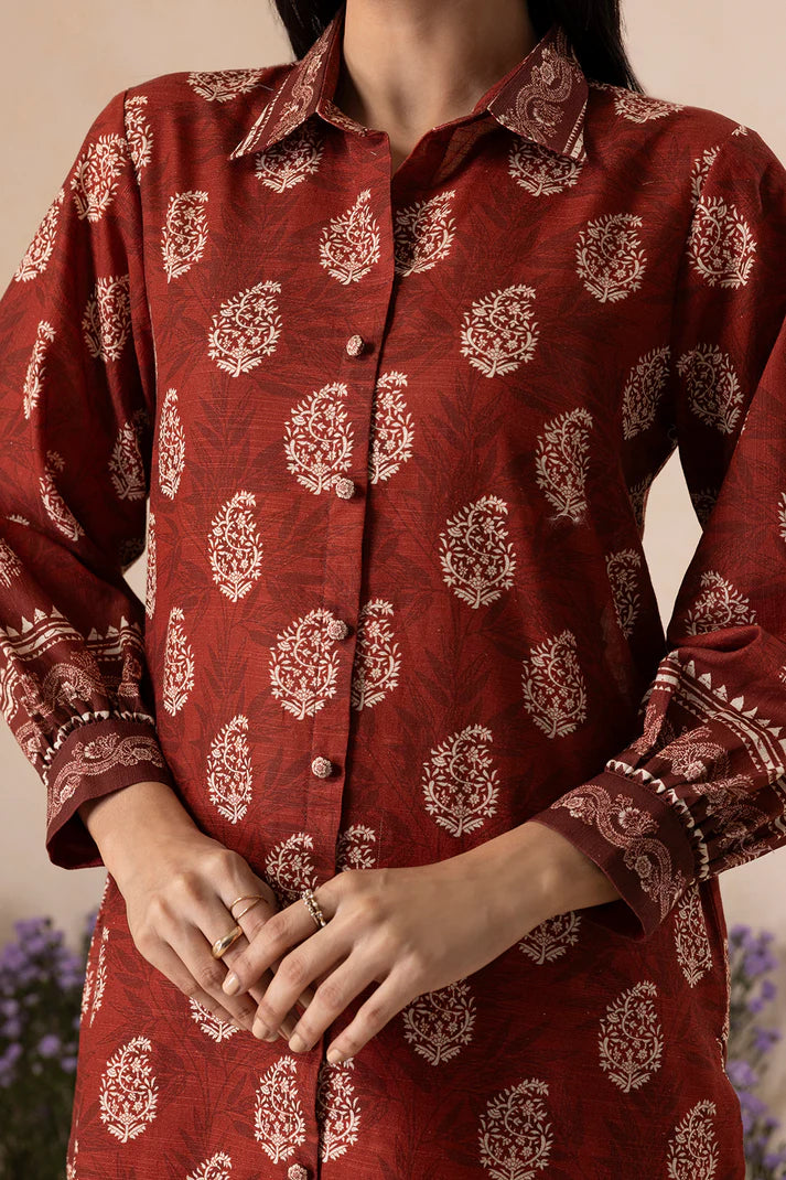 Zellbury | Unstitched 2 Pc Printed Embroidered Khaddar Collection