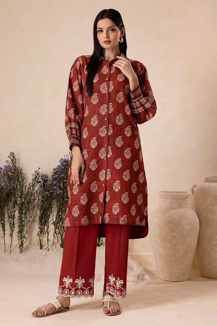 Zellbury | Unstitched 2 Pc Printed Embroidered Khaddar Collection