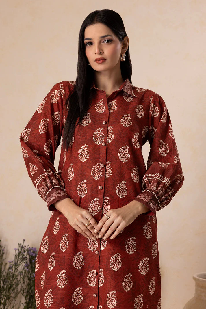 Zellbury | Unstitched 2 Pc Printed Embroidered Khaddar Collection