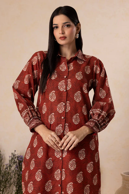 Zellbury | Unstitched 2 Pc Printed Embroidered Khaddar Collection