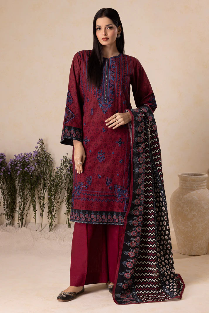 Zellbury | Unstitch 3 Pc Printed Embroidered Khaddar collection