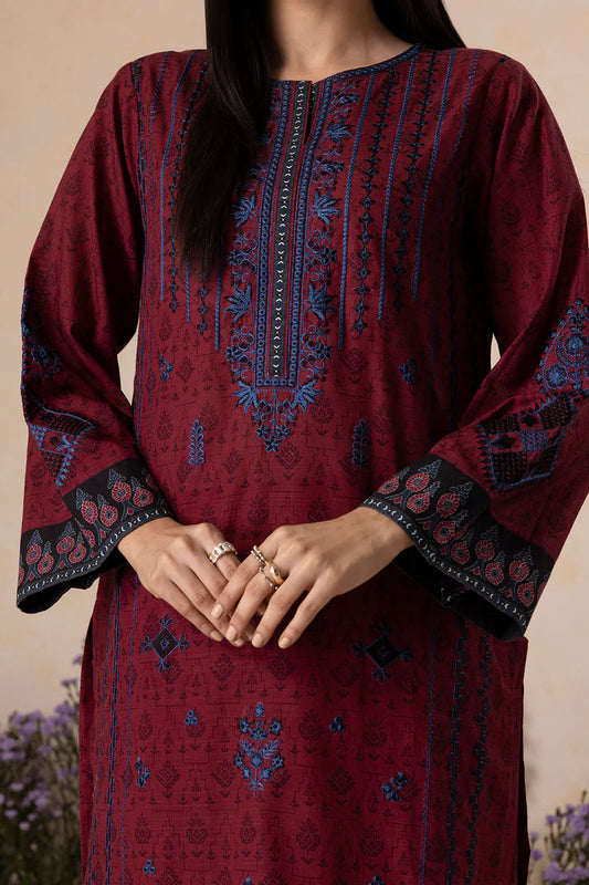 Zellbury | Unstitch 3 Pc Printed Embroidered Khaddar collection
