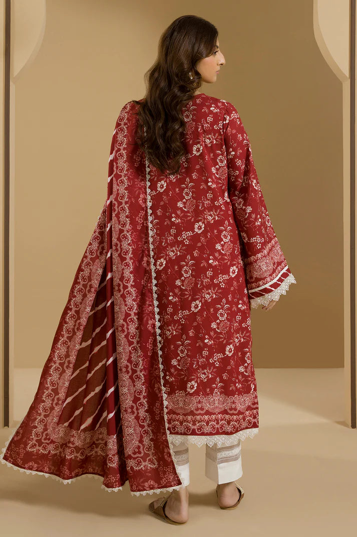 Zellbury | Unstitched 3 Pc Digital Printed Linen Collection