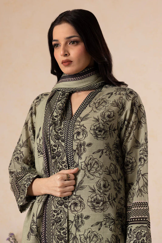 Zellbury | Unstitched 3 Pc Printed Printed Khaddar Collection