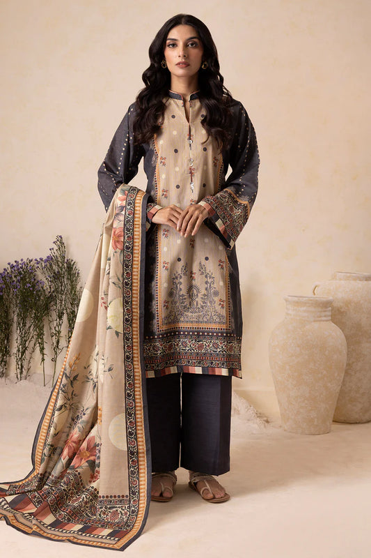 Zellbury | Unstitched 3 Pc Digital Printed Karandi Collection