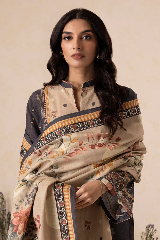 Zellbury | Unstitched 3 Pc Digital Printed Karandi Collection