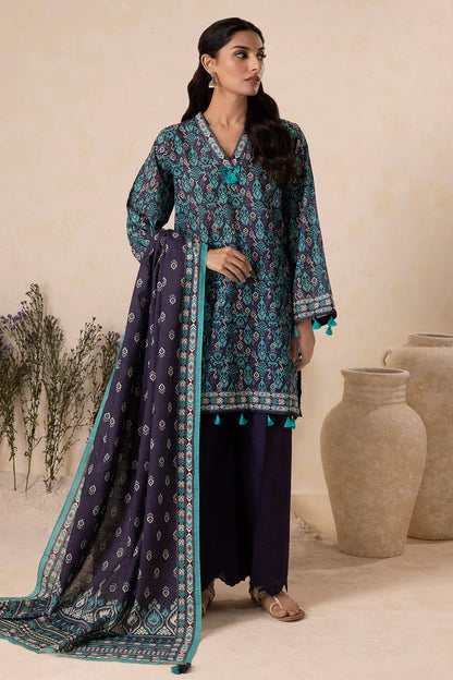 Zellbury | Unstitched 3 Pc Digital Printed Karandi Collection