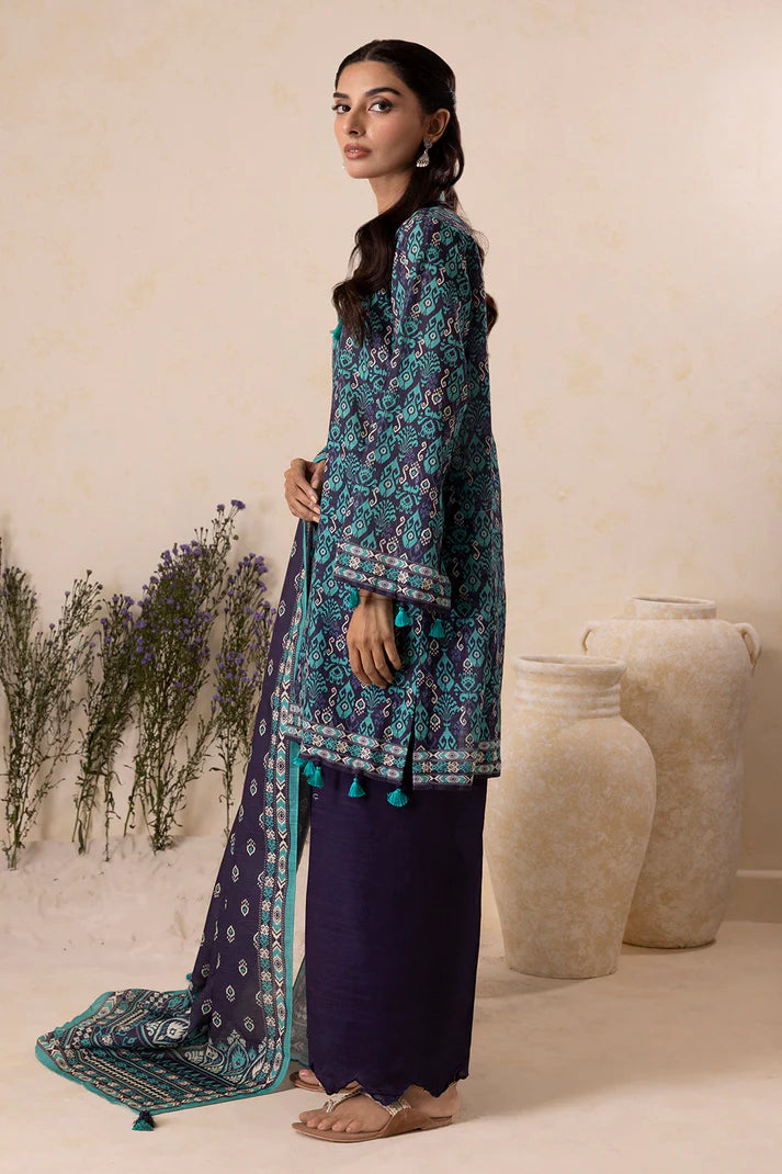 Zellbury | Unstitched 3 Pc Digital Printed Karandi Collection