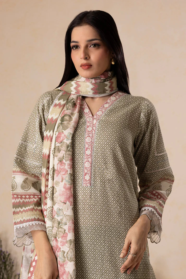 Zellbury | Unstitched 3 Pc Digital Printed Karandi Collection